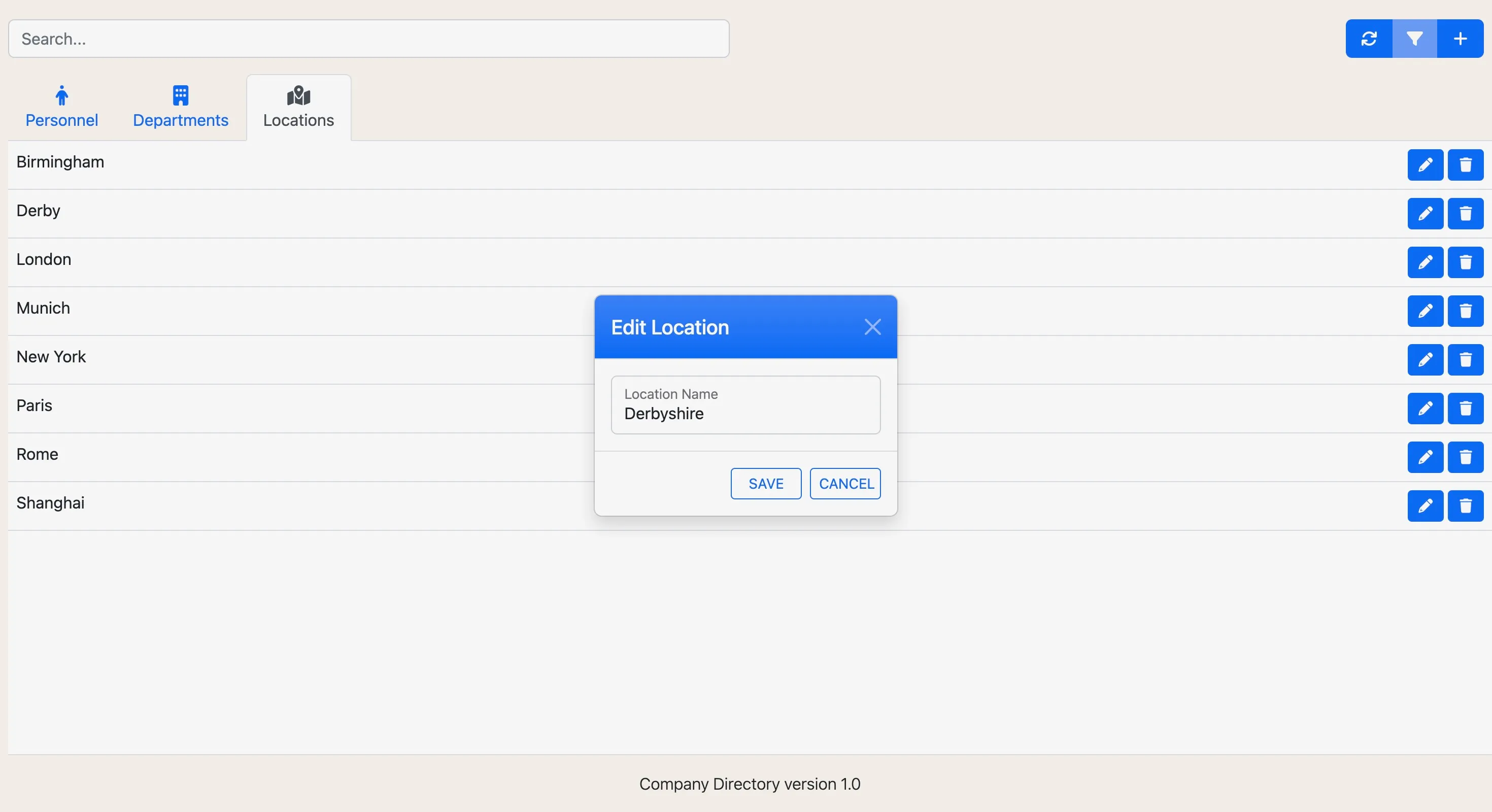 Company Directory Screenshot 10