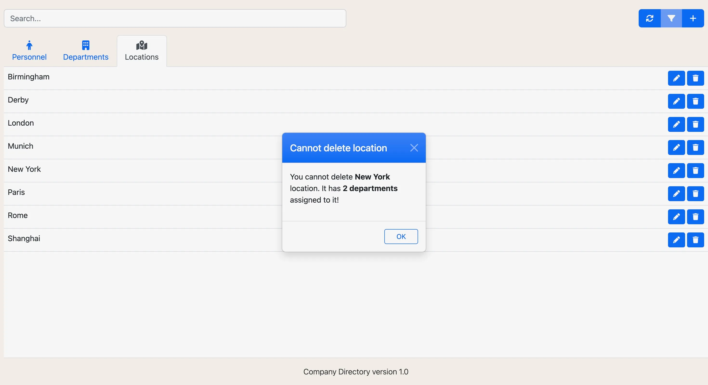Company Directory Screenshot 11