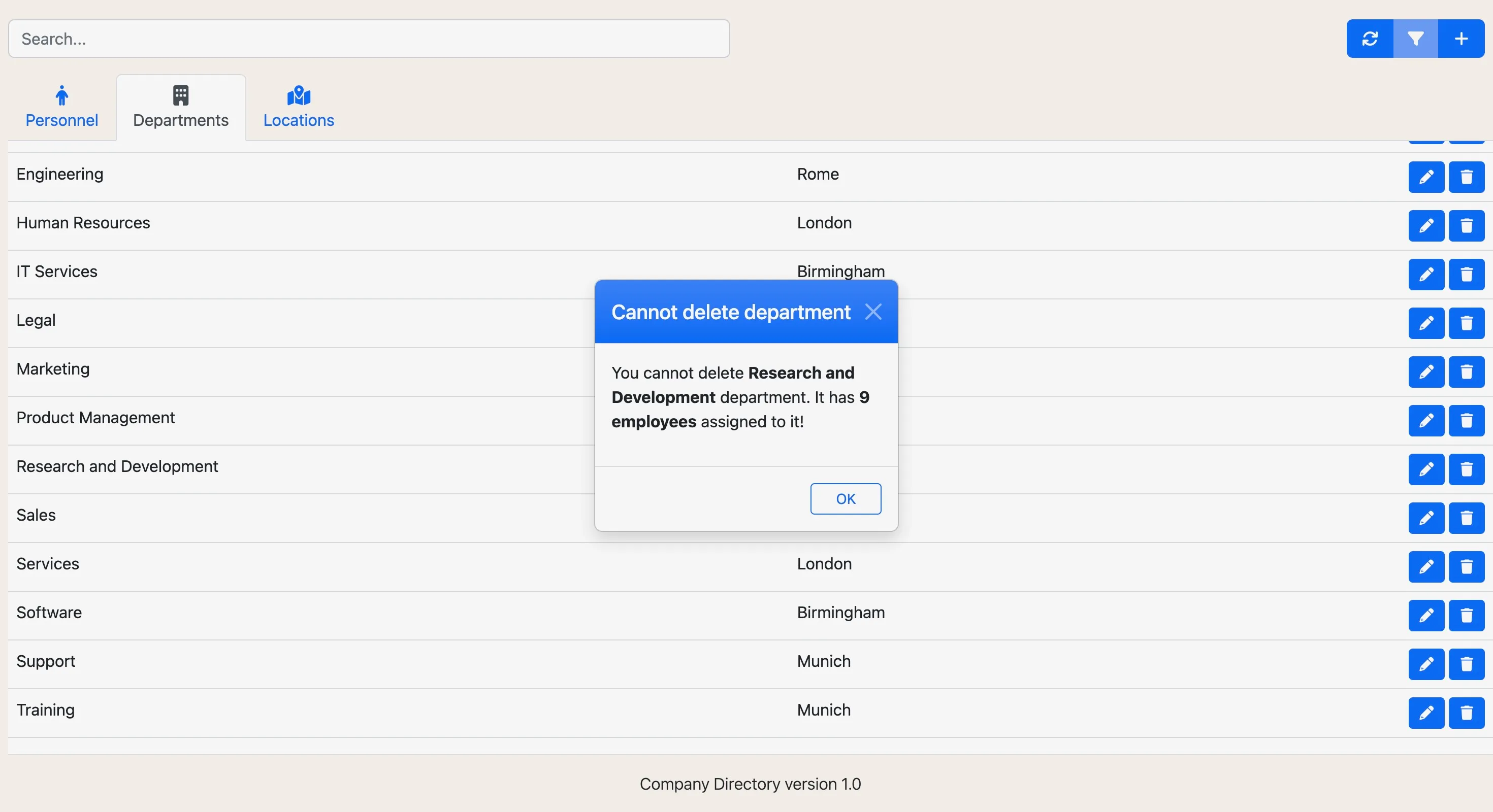 Company Directory Screenshot 8