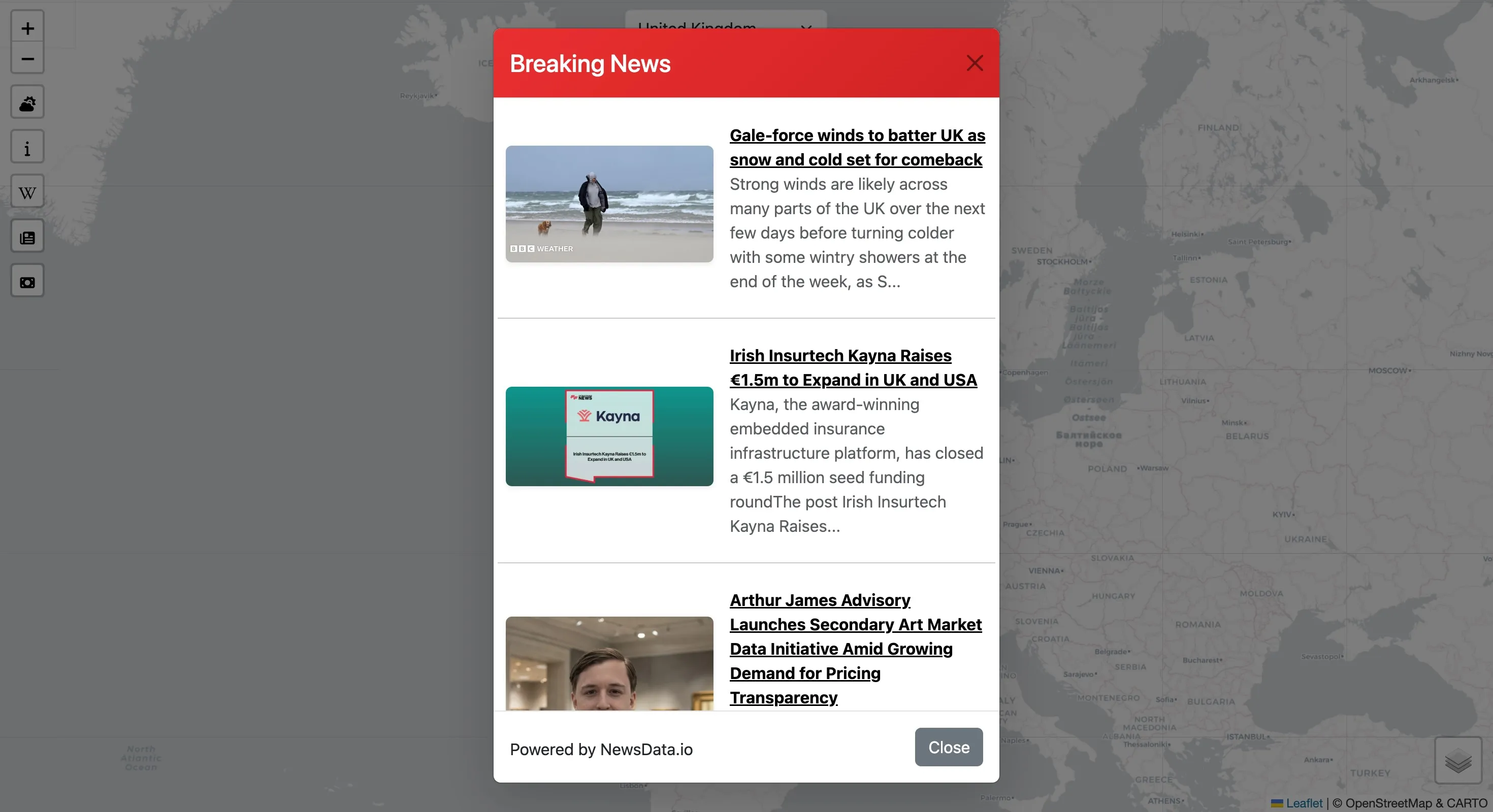 Gazetteer Screenshot 4
