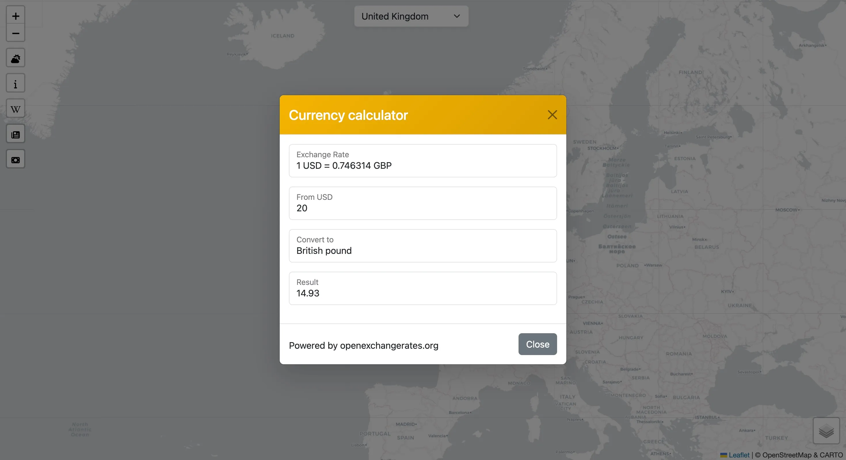Gazetteer Screenshot 5